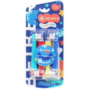 Изображение товара Набор сменных насадок Beiber Kids для зубных щеток Braun Oral-B