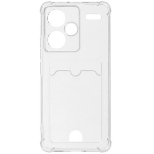 Изображение товара Накладка Zibelino Silicone Card Holder для Xiaomi Redmi Note 13 Pro+ прозрачная