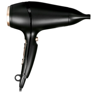 Изображение товара Профессиональный фен Hyundai H-HD0767 черный/золотистый 2000 Вт с ионизацией
