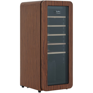 Изображение товара Винный шкаф TESLER CWC-248 CARAMEL WOOD для 24 бутылок с ретро-дизайном
