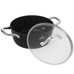 Изображение товара Кастрюля Rashel Premium Титан&Гранит R-24430 3 л 22 см черный