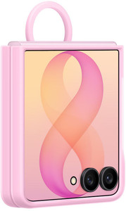 Изображение товара Накладка  Samsung Silicone Ring Magnet Case для Samsung Galaxy Z Flip8 розовый