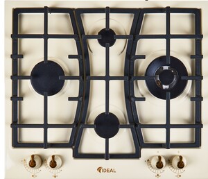 Изображение товара Газовая варочная поверхность IDEAL 35227N с итальянскими конфорками Sabaf и электроподжигом