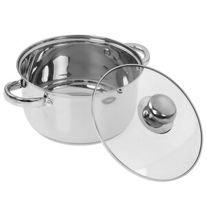 Изображение товара Кастрюля Appetite Адель 3 л 20 см нержавеющая сталь серый цвет