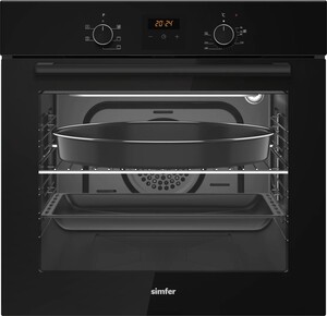 Изображение товара Электрический духовой шкаф Simfer B6EB56077 черный, 58 л с грилем и конвекцией