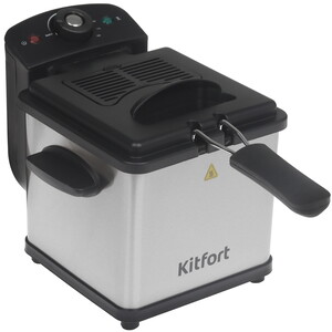 Изображение товара Фритюрница Kitfort КТ-6540 серый 1000 Вт для жарки овощей и мяса