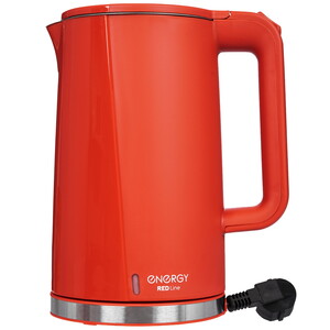 Изображение товара Электрочайник Energy E-208 красный с объемом 1,7 л мощностью 2200 Вт