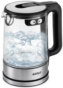 Изображение товара Электрочайник Kitfort KT-6128 черный 1.7 л с подсветкой
