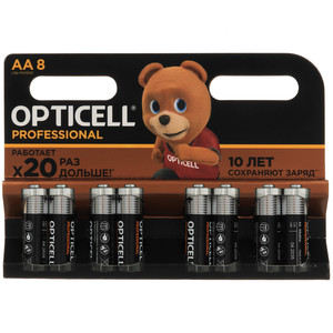 Изображение товара Батарейки AA Opticell Professional 8 шт щелочные LR6