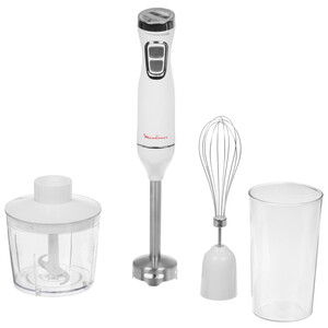 Изображение товара Погружной блендер Moulinex DD5431F0 мощностью 600 Вт, белый с насадками