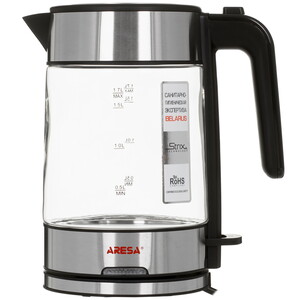 Изображение товара Электрочайник Aresa AR-3459 серебристый с 1.7 л, мощностью 2200 Вт