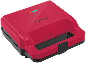 Изображение товара Вафельница Kitfort КТ-3610-1 красный многофункциональный прибор для вафель и гриля