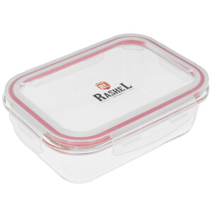 Изображение товара Контейнер пищевой Rashel R-64/7 из жаропрочного стекла 0.64 л