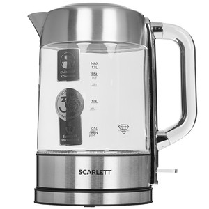 Изображение товара Электрочайник Scarlett SC-EK27G110 серебристый
