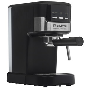 Изображение товара Рожковая кофеварка BRAYER BR 1112 черная для эспрессо и капучино