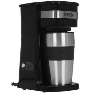 Изображение товара Капельная кофеварка LEBEN 286-039 черная, 400 мл, 700 Вт