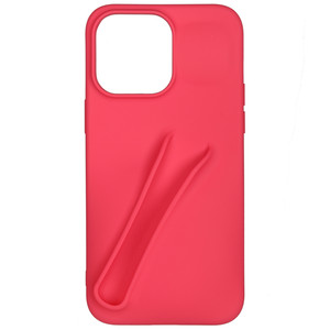 Изображение товара Накладка BoraSCO для Apple iPhone 14 Pro Max розовая с держателем блеска