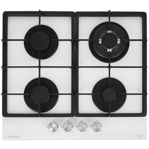 Изображение товара Газовая варочная поверхность Meferi MGH604WH GLASS POWER с 4 конфорками