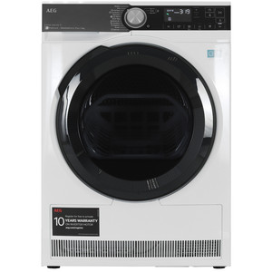 Изображение товара Сушильная машина AEG TR959M6SE с тепловым насосом белая черная дверца