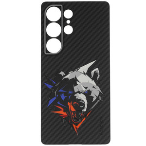 Изображение товара Накладка Zibelino Kondijan Carbon для Samsung Galaxy S25 Ultra черная