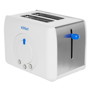 Изображение товара Тостер Kitfort КТ-6562 белый с функциями размораживания подогрева и 7 степенями обжарки