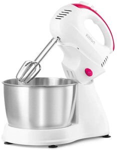 Изображение товара Миксер Kitfort КТ-3485 красный 2 в 1 с чашей на 3 литра