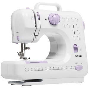 Изображение товара Электромеханическая швейная машина DEXP SM-1200F с функциями шитья и подсветкой