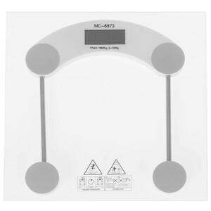 Изображение товара Электронные весы MercuryHaus MC - 6973 прозрачные стеклянные с точностью 100 г