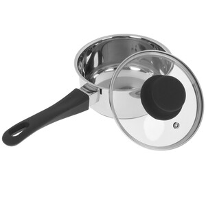 Изображение товара Ковш Appetite Polle 1.3 л серый с крышкой из термостойкого стекла