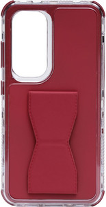 Изображение товара Накладка  Zibelino Kick Stand Origami для Samsung Galaxy S25 бордовый