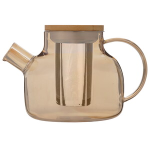 Изображение товара Заварочный чайник Rashel R-8363 золотистый 1 л боросиликатное стекло