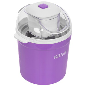 Изображение товара Мороженица Kitfort KT-1848 фиолетовая автоматическая с прозрачной крышкой