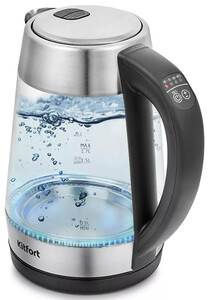 Изображение товара Электрочайник Kitfort KT-6107 серебристый с терморегулятором
