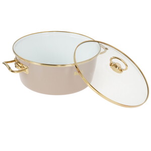 Изображение товара Кастрюля Rashel Grand R0224 4.5 л 24 см бежевый