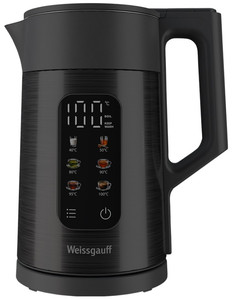 Изображение товара Электрочайник Weissgauff WK 1560 Db Touch BodyCool черный