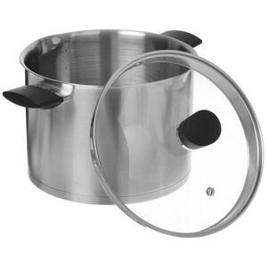 Изображение товара Кастрюля из нержавеющей стали 6 л OneTwo Amber O3SC60 с жаропрочной крышкой