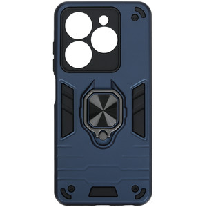 Изображение товара Накладка  DF Armor Case для Infinix HOT 40i/ SMART 8/ Tecno SPARK 20/ GO 2024 синий/черный