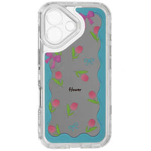 Изображение товара Накладка Zibelino Mirror Outline для Apple iPhone 17 с зеркальной панелью