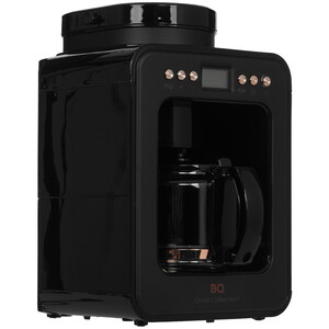 Изображение товара Кофеварка капельная BQ CM7001 с кофемолкой и дисплеем, 600 мл, черный-розовый