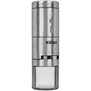 Изображение товара Kitfort KT-7537 — электрическая кофемолка с жерновами, 7 степеней помола