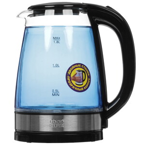 Изображение товара Электрочайник Goodhelper KPG-1810 синий стеклянный 1,8 л автоматическое отключение