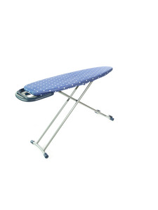 Изображение товара Гладильная доска Zalger Country синий - большая поверхность 133x43 см, выдвижная подставка