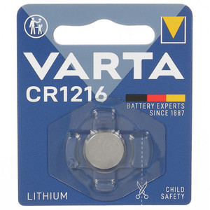 Изображение товара Батарейка Varta CR1216 литиевая 3 В для пультов и весов