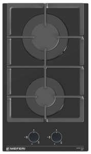 Изображение товара Газовая варочная поверхность Meferi MGH302BK GLASS LIGHT 2 конфорки стекло