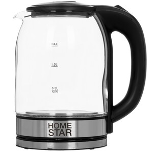 Изображение товара Электрочайник Homestar HS-1042 серебристый с скрытым нагревательным элементом