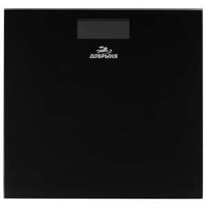 Изображение товара Весы Добрыня DO-3016B черные электронные с точностью 100 г для дома