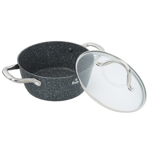 Изображение товара Кастрюля Rashel Premium Титан&Гранит R-28824 2.4 л 20 см серый