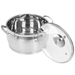 Изображение товара Кастрюля Rashel Катрин R-50А 5 л 22 см серебристый