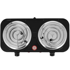 Изображение товара Компактная электроплита Добрыня DO-2207B 2 конфорки черный