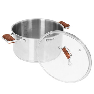 Изображение товара Кастрюля Rondell Fjord RDS-1792 5.2 л нержавеющая сталь, индукция, посудомойка
